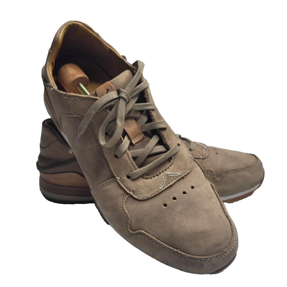 Olukai Mens 9 Huaka'i Li Oxford Sneakers Shoes‎ Brown Leather Casual Lace Up